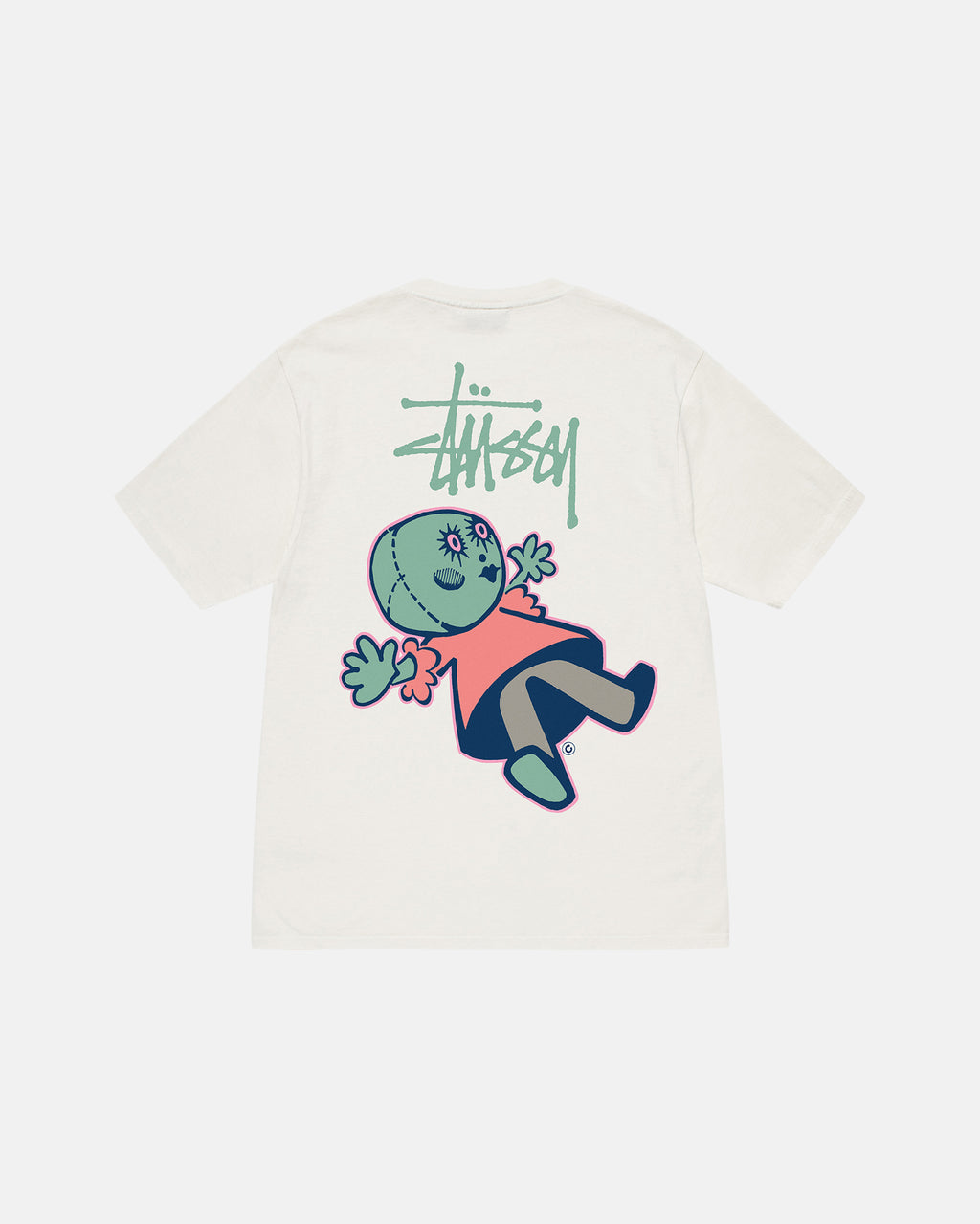 Stussy Dollie Pigment Dyed Tee Online Store NZ - Natural Tee