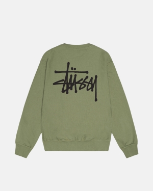 Artichoke Stussy Basic Pigment Dyed Crew | OCHJV-2849