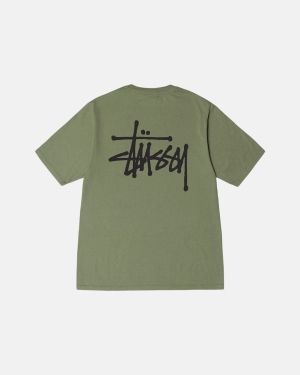 Artichoke Stussy Basic Pigment Dyed Tee | XIMNS-3287