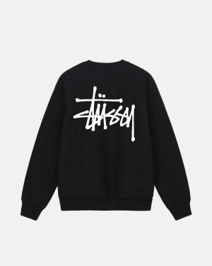 Find Buy Stussy Sweats Online - Black Sun Faded Oversized Crew