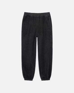 Black Stussy Inside Out Fleece Pant | CJZQG-5024