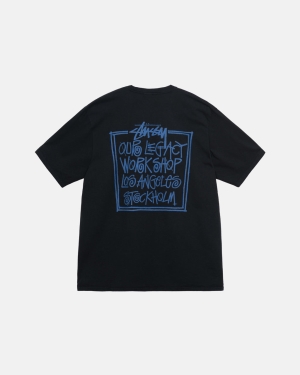 Black Stussy Our Legacy Frame Pigment Dyed Tee | GCPZQ-7968