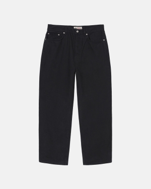 Black Stussy Overdyed Big Ol' Jean | QWNLK-1590