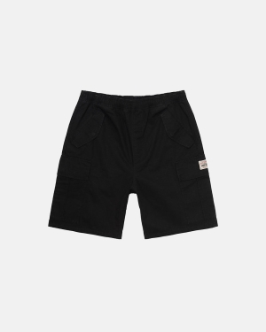 Black Stussy Ripstop Cargo Beach Short | RCLUI-9834