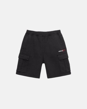 Black Stussy Sport Cargo Fleece Short | JYFMG-8312