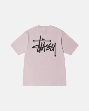 Blush Stussy Basic Pigment Dyed Tee | JWZGD-5172