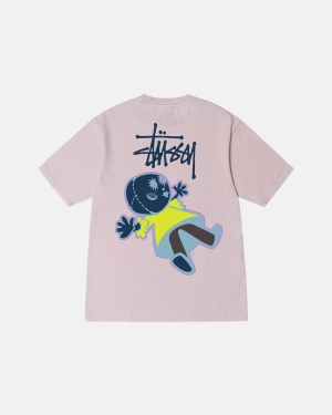 Blush Stussy Dollie Pigment Dyed Tee | UQPOZ-8724