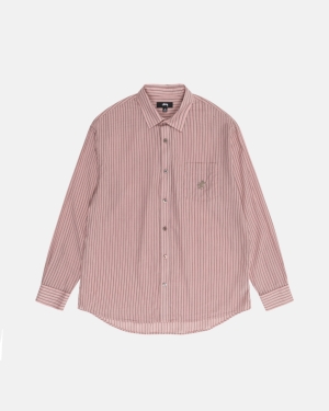 Brick Stussy Lightweight Classic Shirt | ZWYJI-5716