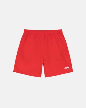 Brite Red Stussy Stock Water Short | YBGNW-7384