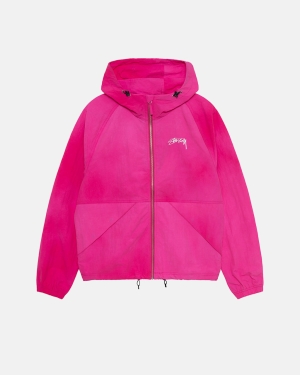 Fuchsia Stussy Wave Dye Beach Shell | BYGVR-9685