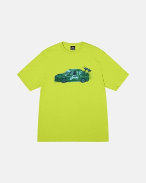 Keylime Stussy Racecar Tee | WLJCX-5162