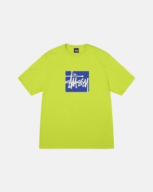 Keylime Stussy Stock Box Tee | BGLHS-9085