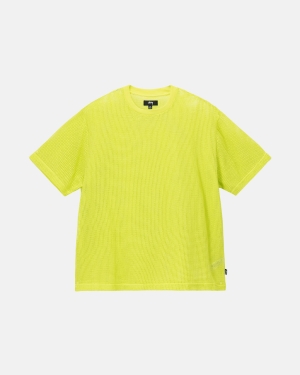 Lime Stussy Cotton Mesh Ss Crew | DFJHN-6837