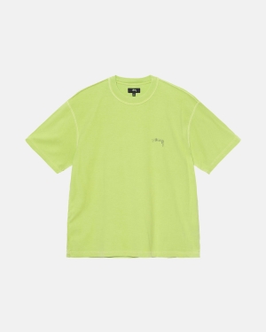 Lime Stussy Lazy Tee | IADGL-3182