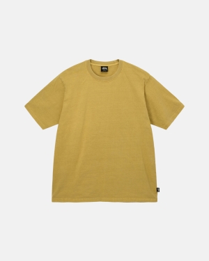 Mustard Stussy Heavyweight Pigment Dyed Crew | MUPSO-9615