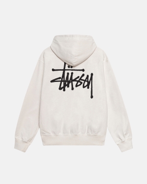 Natural Stussy Basic Pigment Dyed Hoodie | KYNTV-4310