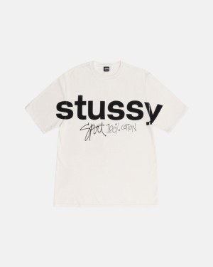 Natural Stussy Sport 100% Pigment Dyed Tee | WCDOJ-0742