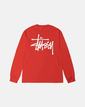 Tomato Stussy Basic Pigment Dyed Ls Tee | XRHZG-2350