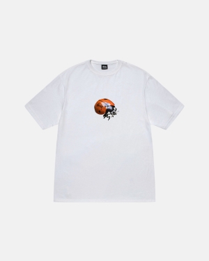 White Stussy Ladybug Tee | DJBOX-9017